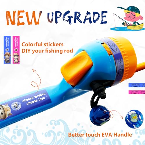 Kids Fishing Pole (blue+orange)
