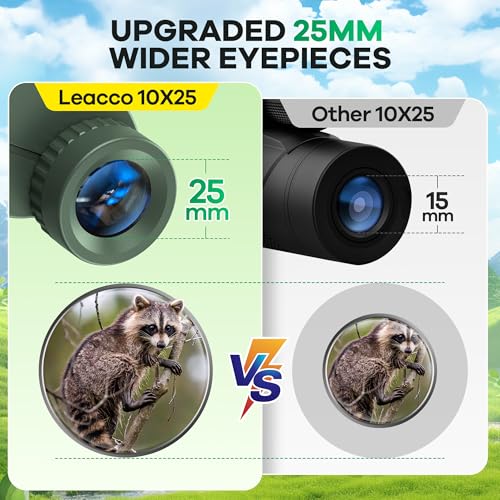 10x25 Binoculars (Military Green)