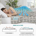 Weighted Blanket (16-white Checkered Pattern / 48" x 72" | 20lbs)