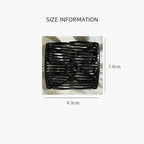 Black Adjustable Elastic Hair Comb,Stretchy Double Comb Hair Clip,No Crease Hair Pins Double Slides Hairpins Combs Women Hairs Styling Accessories Hairs Care Styling Tools and Appliances