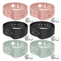 Motion Sickness Bracelets Wristband Sea Sickness for Adult Kids & Pregnant Women (A-04-3pairs-pink+black+beryl)