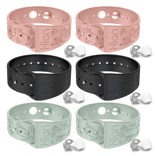 Motion Sickness Bracelets Wristband Sea Sickness for Adult Kids & Pregnant Women (A-04-3pairs-pink+black+beryl)