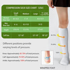 LEVSOX Compression Socks for Pregnant Women 20-30 mmHg Knee High Cute Funny - Image 5