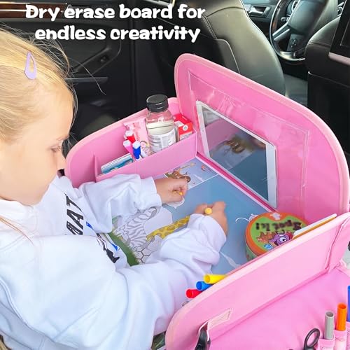 Kids Travel Tray for Toddler Car Seat (Ariel PinkStar)