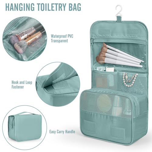 8 Set Packing Cubes for Travel Essentials (15 Blue Gray)