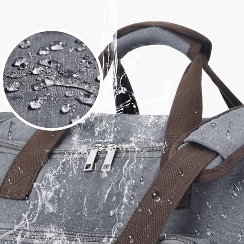 60L Canvas Duffle Bag for Men (Grey / 60L)