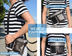 Premium Waterproof Pouch Set with Waist (Gray + Waterproof Case)