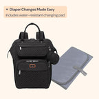 BabbleRoo Diaper Bag Backpack, Stroller Straps & Pacifier Case, Unisex Stylish - Image 7