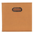 Fabric Storage Bins 6 Piece Set (Terracotta / 11” L x 11” W x 11” H)