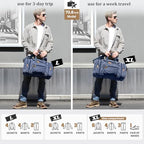 Canvas Duffle Bag (Blue / X-Large-60L (Without Shoe Compartment))