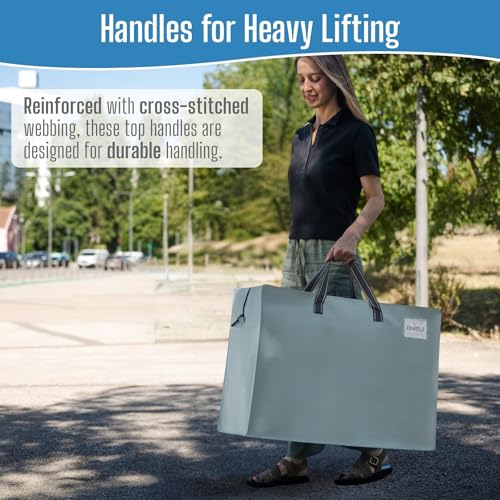 Heavy Duty Moving Bags (Light Blue / 27 Gallon-4 Pack)