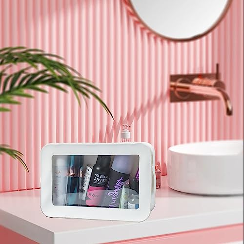 Clear Makeup Bag (WHITE)
