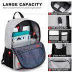 High School & College Backpack for Students (Dh56-gray / 17.3 Inch)
