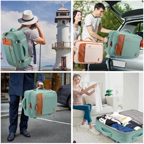 40L Expandable Travel Backpack (Green / 20 inches)