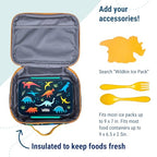 Kids Insulated Lunch Box (9.75 x 7 x 3.25 inches / Jurassic Dinosaurs)