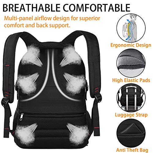 Travel Laptop Backpack (Red)
