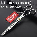 SHARONDS 7.5 Inch Stainless Steel Professional Barber Scissors Hair Thinning Scissors Hairdresser or Home Hairdresser Variant/Hybrid (7.5 inch-2pc)
