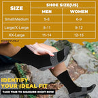 Copper Socks for Men (Large / 01# 6 Pairs- Black Crew)