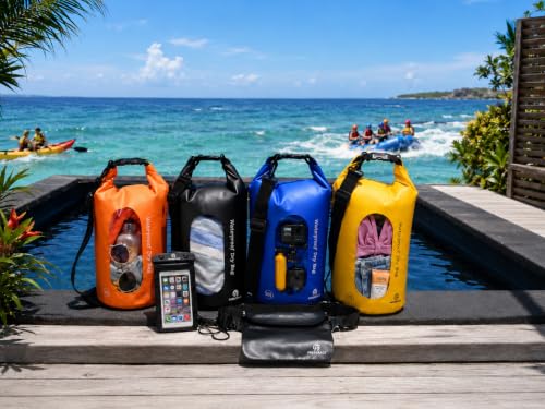 Waterproof Dry Bag with Double Zip (10L / Window / Yellow)