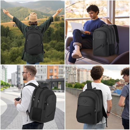 Black Backpack (Black / 17.3 Inch)