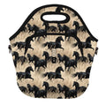 LunchTote Zippered Bag Insulated Neoprene Caddy (Free Rein / X-Large 6.5 Quart Lunch Tote)