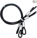 4 pcs 20 inch 5mm Thickness Galvanized Steel Wire Rope Lanyard Cable Tether by Bytiyar