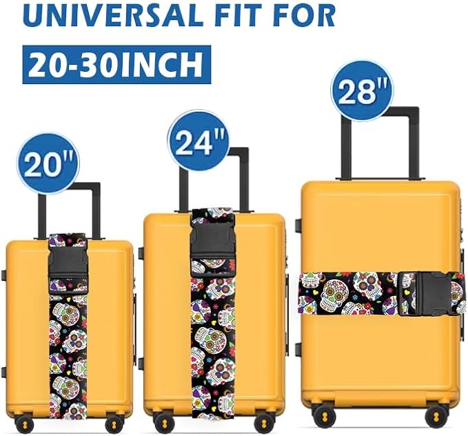 Luggage Straps for Suitcases Travel Belt Accessories, Cute Suitcase Strap - Image 3