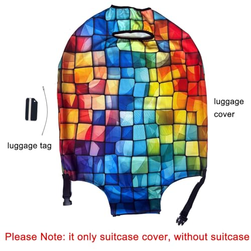 Thicker Travel Luggage Covers with Luggage Tag For Suitcase Tsa Approved (F2481 / S)