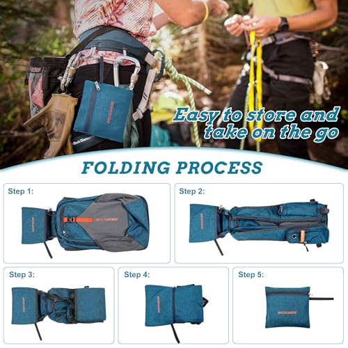 20L Small Hiking Backpack for Men Women Foldable Packable Back Pack Ultralight Hiking Daypack for Travel Camping Outdoor (Turquoise / 20L)