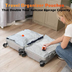15 Combo Vacuum Storage Bags for Travel with Wireless Pump (15 Combo Set)