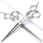 SHARONDS Hair Cutting Scissors Hairdressing Scissors Thinning Scissor Professional Barber Salon Home Shear For Men Women (7-inch 3pc)