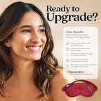 Pure Silk Sleep Mask [100% 6A Mulberry Silk (Cherry Red)