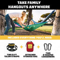 Kids Hammock Small Camping Hammock (Blue & Orange / Kids)