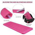 Silicone Heat Resistant Mat Pouch for Hair Straightener (1 Pack / Pink)