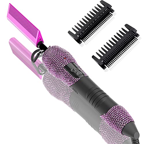 500 hot Comb Electric for Wigs (Purple)