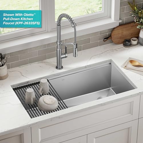 Stainless Steel 36 in Undermount Kitchen Sink KWU110 (Stainless Steel / 36 Inch / Sink)