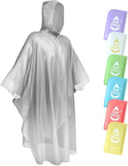 SaphiRose Disposable Rain Ponchos Emergency Clear Poncho by SaphiRose