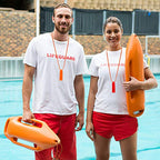 10 Pcs Emergency Safety Whistle with Lanyard for Boating (Red and Orange)