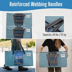 Moving Bags Wide Open Top (Shiny Light Blue / 4 Pack)