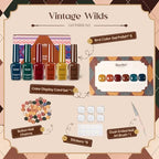 Beetles Fall Gel Nail Polish Set (A - Brown Red Green | Vintage Wilds)