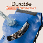 Waterproof Dry Bag Backpack with Zippered Pocket (85L / Blue)