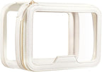 ROWNYEON Clear Makeup Case Toiletry Bag Multipurpose Travel Makeup Train Case by CAMDEEZ