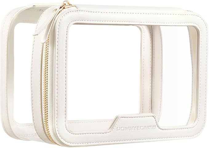 ROWNYEON Clear Makeup Case Toiletry Bag Multipurpose Travel Makeup Train Case by CAMDEEZ