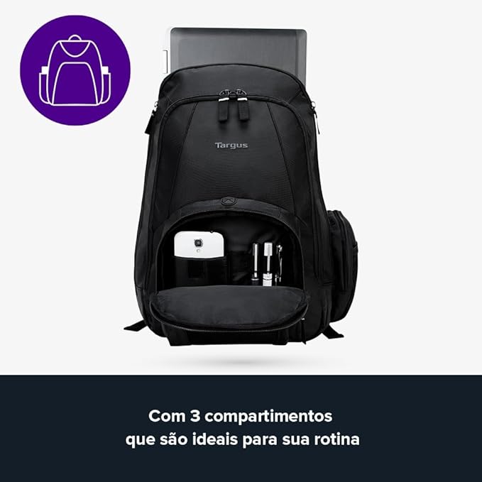Targus 16 Inch Groove Laptop Backpack, Water Resistant Travel Backpack - Image 6