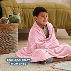 Fleece Blanket Luxury Microplush (Kid / 18 - Light Pink)