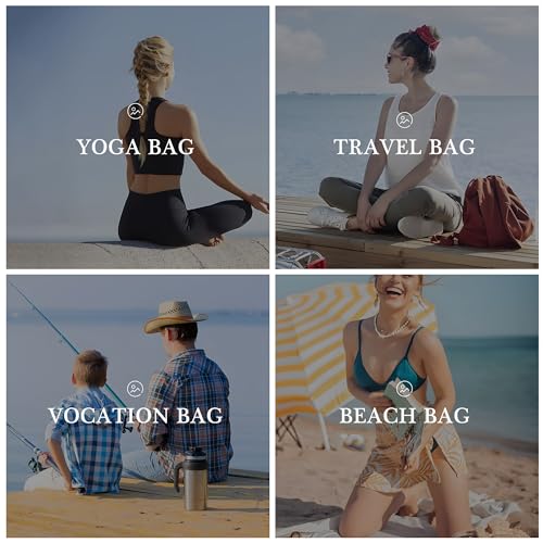 Initial Beach Bag Tote Bag for Women (G / Pink)