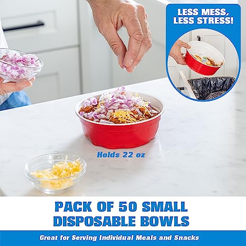 Red Party Cup Bowls (Small - 50 Pack)