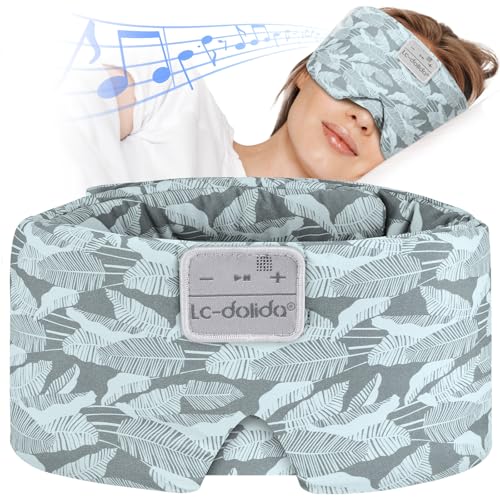 Sleep Mask with Bluetooth Headphones (Jungle Dew)