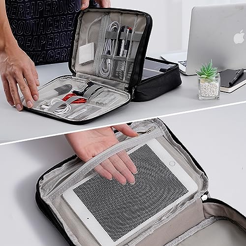 Electronics Travel Organizer (Large / Three layer-Black)