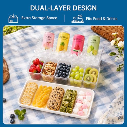Snackle Box Container with 2 Ice Packs